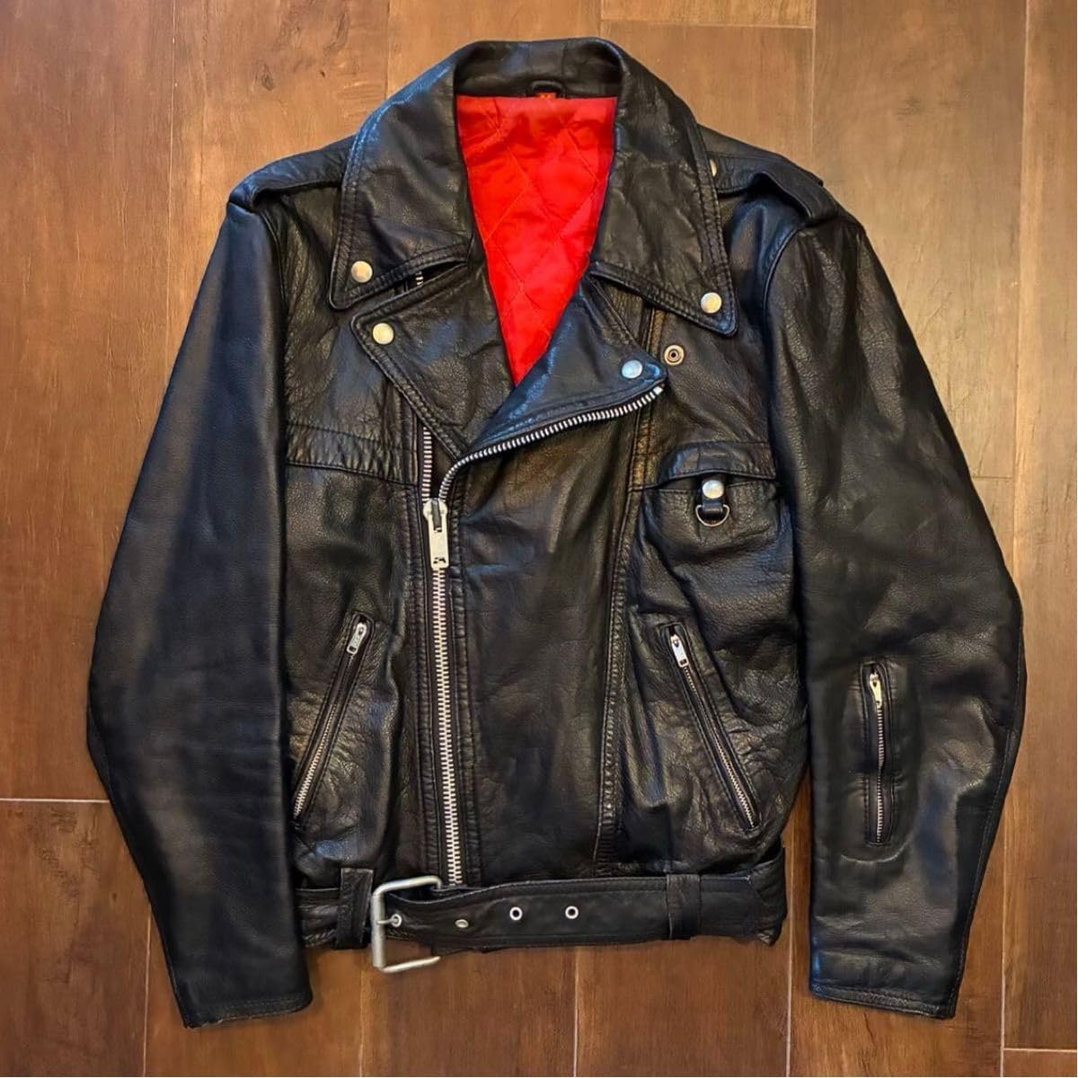 デストラクジャン ライダースジャケット 70s ヴィンテージレザー